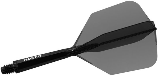 Cuesoul ROST 77 Transparent Black Big Wing - Dart Flights