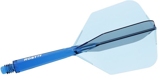 Cuesoul ROST 77 Transparent Blue Big Wing - Dart Flights van Merkloos