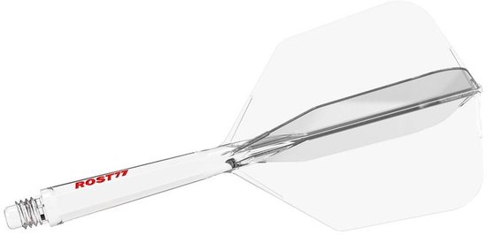 Cuesoul ROST 77 Transparent With Red Logo Big Wing - Dart Flights van Cuesoul