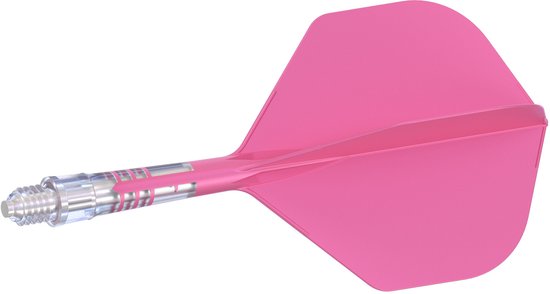 Cuesoul ROST T19 Integrated Dart Flights Small Standard Wing Carbon Pink - Dart Flights van Merkloos