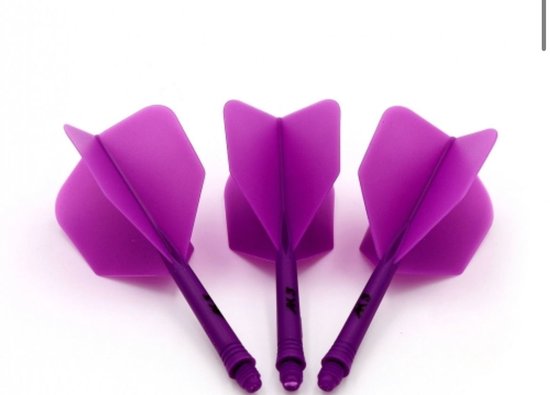Cuesoul - Tero Flight System AK5 Rost Big Wing - Purple - Dart Flights