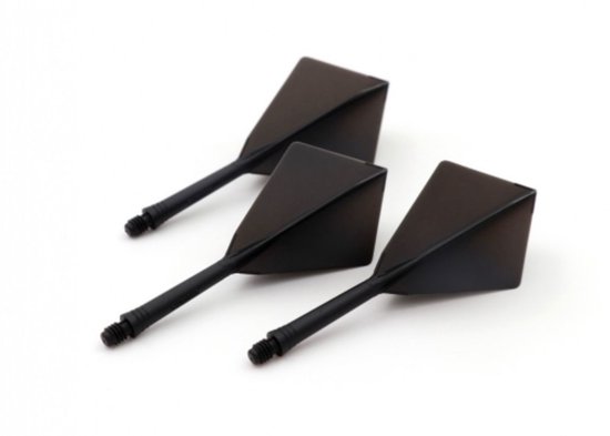 Cuesoul - Tero Flight System AK5 Rost Diamond - Black - Dart Flights van Merkloos