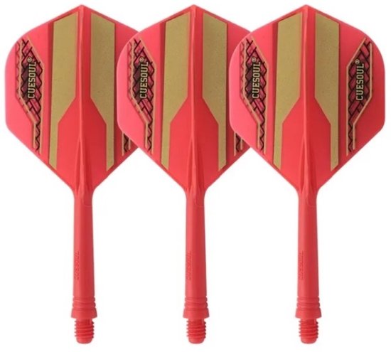 Cuesoul - Tero Flight System AK5 Rost Golden Pattern - Red Standard - Dart Flights