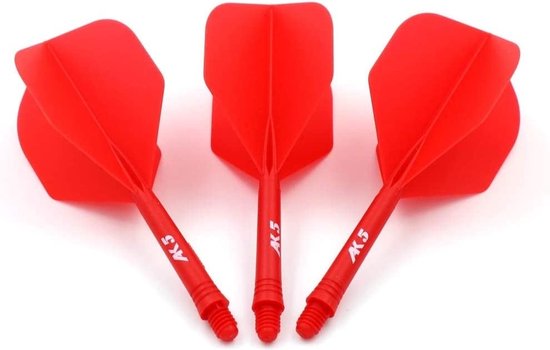 Cuesoul - Tero Flight System AK5 Rost Standaard - Red - Dart Flights van Cuesoul