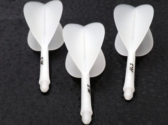 Cuesoul - Tero Flight System AK5 Rost Teardrop - Ice - Dart Flights van Merkloos