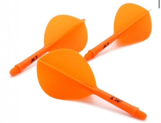 Cuesoul - Tero Flight System AK5 Rost Teardrop - Orange - Dart Flights