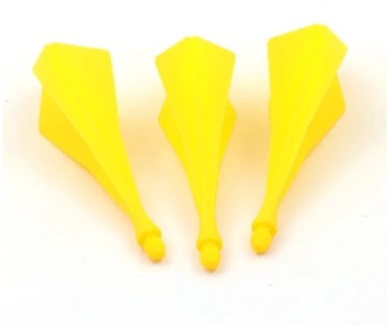 Cuesoul - TRAJ AK8 Integrated Dart Flights - Diamond Shape - Yellow