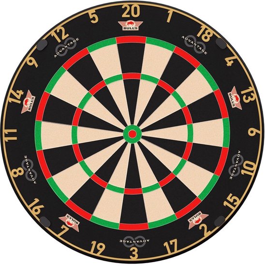 Dailygoods- Dartbord professioneel - 360° draaibaar design - toernooikwaliteit - sisal - ultradunne draad - duurzame technologie - Darts