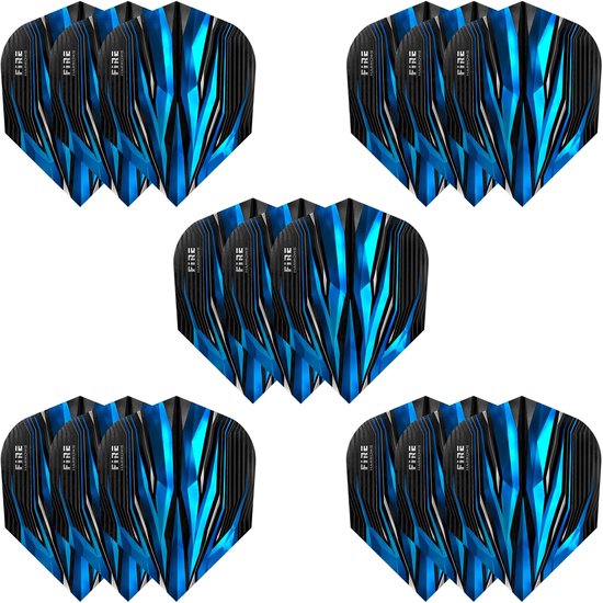 Dailygoods- Dartpijlen 23 gram - 5 x Sets (15 Flights) - 100 Micron - Premium Kwaliteit - Professionele Dartaccessoires - Extra Sterk - Darts