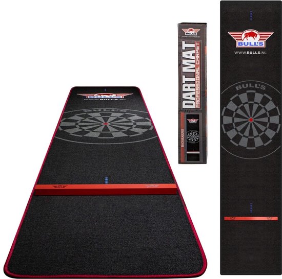 Dailygoods- Darts Mat Professioneel - 300x65cm - Dart Mat met Oche - 100% Synthetisch Materiaal - Antislip - Ideaal voor Thuisgebruik - Darts Vloerbedekking