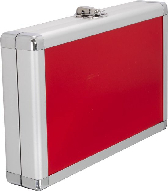 Dailygoods - Designa Aluminium Dart Case - Veilig en Duurzaam - Rood
