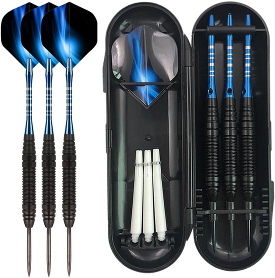 Dailygoods - Set van 3 professionele dartpijlen van 22 g, voor elektronische dartpijlen, dartspellen met 3 vleugels, 3 dartpijlen, 1 doos met dartpunt voor elektronisch doel