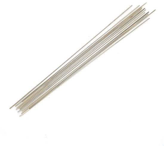 Dailygoods- Sieradenzaagblad 12st - Tungsten Staal - Spiraaltanden - Juwelierszaag - Draagbaar Gereedschap - Economisch en Duurzaam - Zaagbladen van Dailygoods