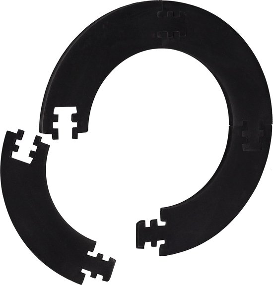 Dart Catchring R7 4-delig beschermring voor 45 cm dartbord stabiele wandbescherming EVA totale Ø 72 cm met Bonus Tips & Tricks van Dart