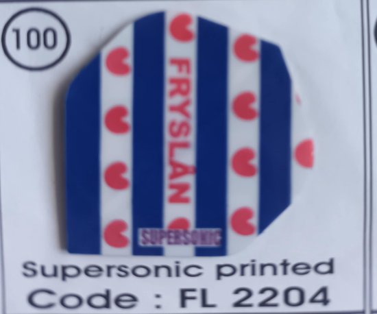 Dart Flights - 10 sets (30 stuks) - 100 micro - Supersonic - FL2204 - Fryslan - friesland van Supersonic