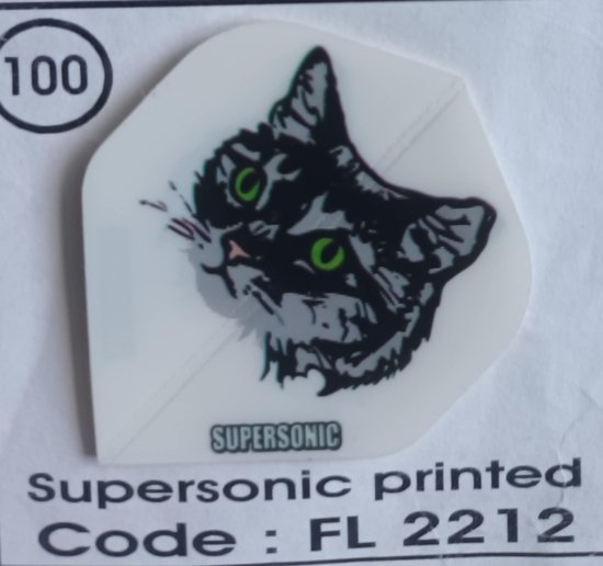 Dart Flights - 10 sets (30 stuks) - 100 micro - Supersonic - FL2212 - kat