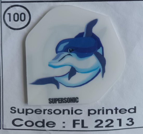 Dart Flights - 10 sets (30 stuks) - 100 micro - Supersonic - FL2213 van Merkloos