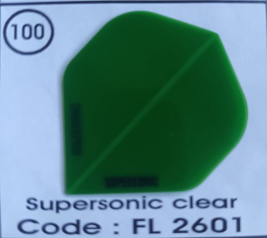 Dart Flights - 10 sets (30 stuks) - 100 micro - Supersonic - FL2601 van Merkloos