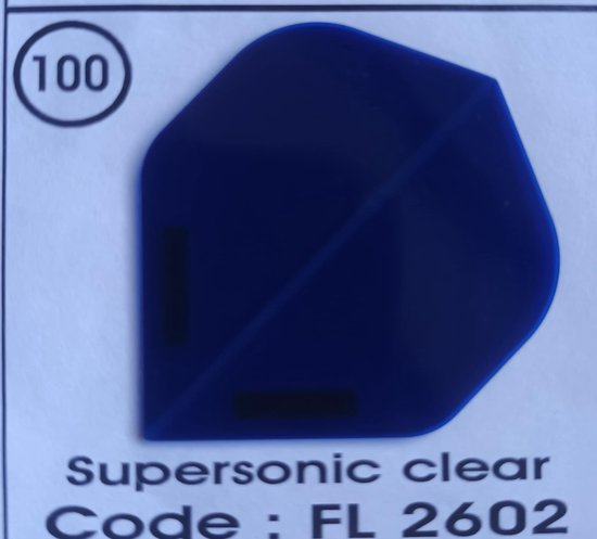 Dart Flights - 10 sets (30 stuks) - 100 micro - Supersonic - FL2602 van Merkloos