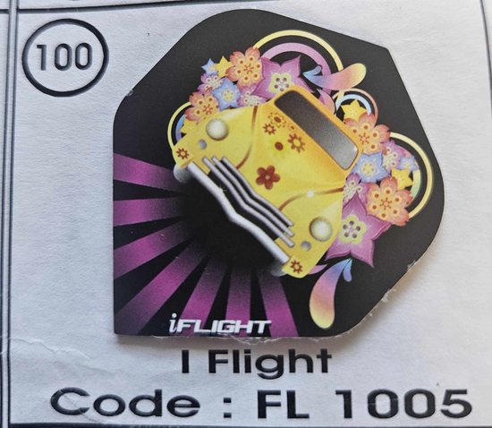 Dart Flights - 10 sets (30 stuks) - 100 micron - 1005 van Dart