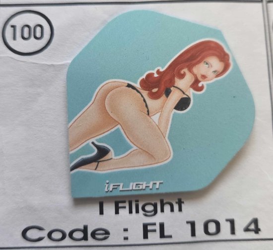 Dart Flights - 10 sets (30 stuks) - 100 micron - 1014 - sexy flights van Dart