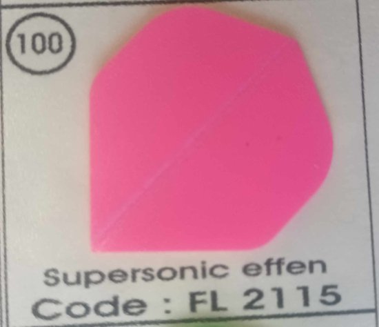 Dart Flights - 10 sets (30 stuks) - 100 micron - 2115 - roze van Dart