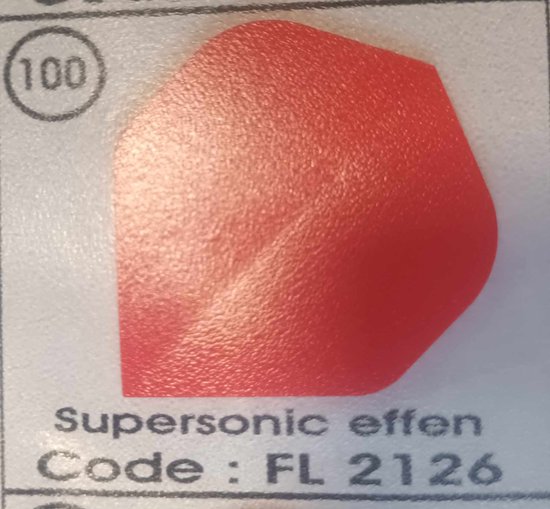 Dart Flights - 10 sets (30 stuks) - 100 micron - 2126 - rood van Dart