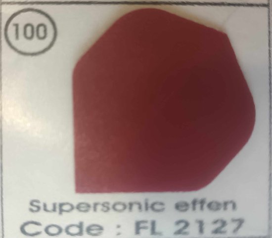 Dart Flights - 10 sets (30 stuks) - 100 micron - 2127 - Bordeaux rood van Dart