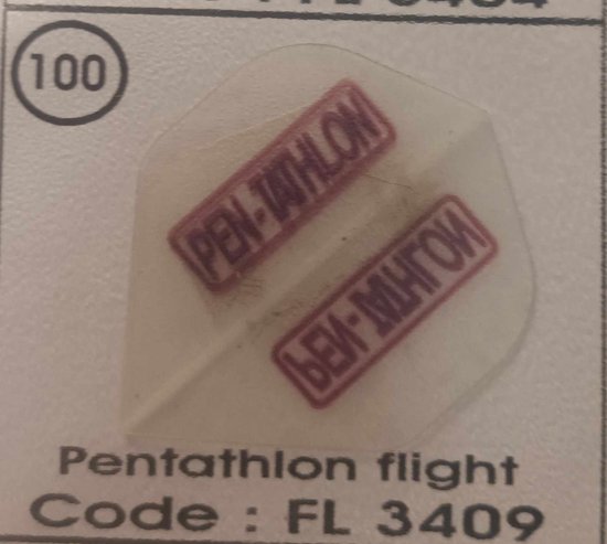 Dart Flights - 10 sets (30 stuks) - 100 micron - 3409 van Dart