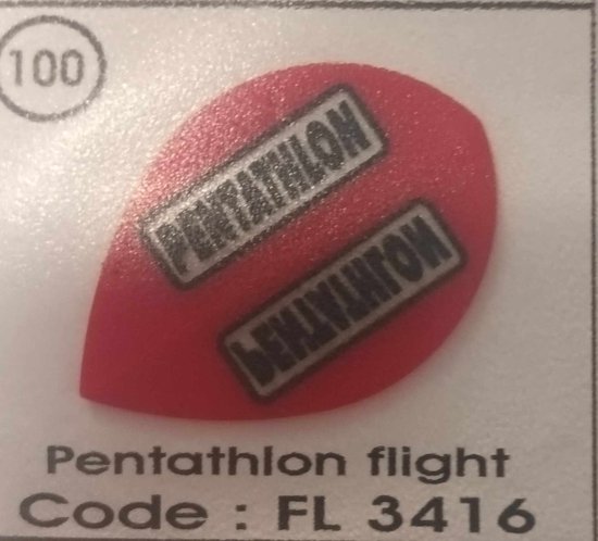 Dart Flights - 10 sets (30 stuks) - 100 micron - 3416 van Dart