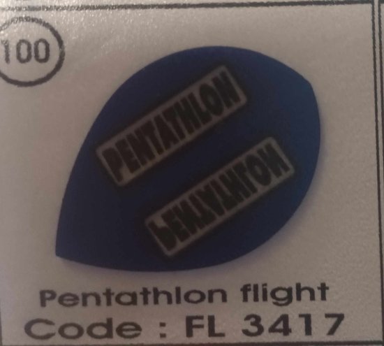 Dart Flights - 10 sets (30 stuks) - 100 micron - 3417 van Dart