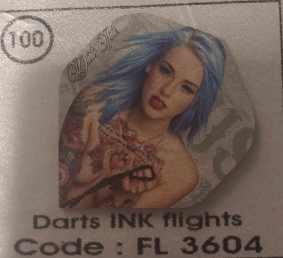 Dart Flights - 10 sets (30 stuks) - 100 micron - 3604 van Dart