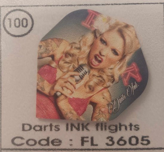 Dart Flights - 10 sets (30 stuks) - 100 micron - 3605 van Dart