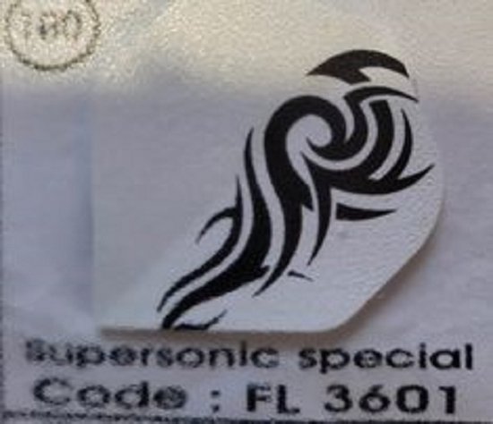 Dart Flights - 10 sets (30 stuks) - 100 micron - Supersonic Flights special 3601 van Harrows