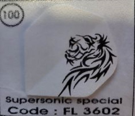 Dart Flights - 10 sets (30 stuks) - 100 micron - Supersonic Flights special 3602 van Dart