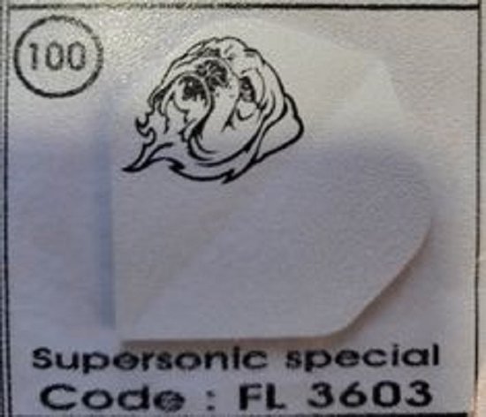 Dart Flights - 10 sets (30 stuks) - 100 micron - Supersonic Flights special 3603 van Harrows