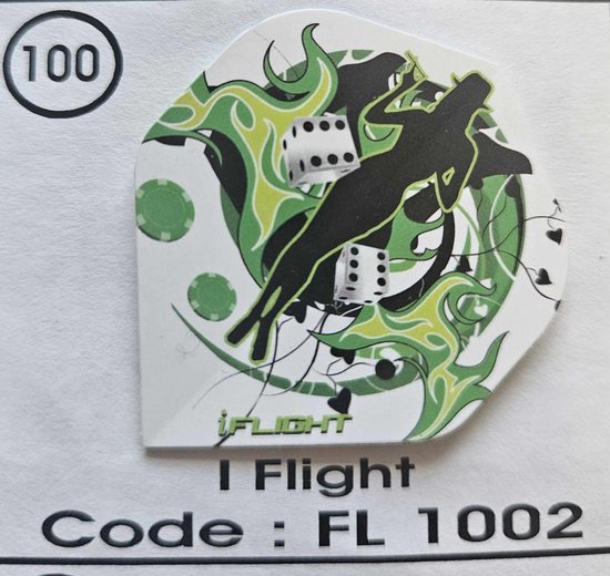 Dart Flights - 10 sets (30 stuks) - 100 micron van Dart