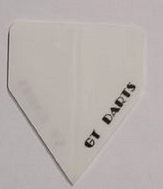 Dart Flights - 10 sets (30 stuks) - 75 micron - Delta Flights - Wit van Dart