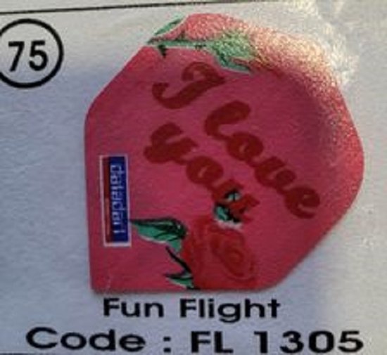 Dart Flights - 10 sets (30 stuks) - 75 micron - Fun Flights 1305 van Dart