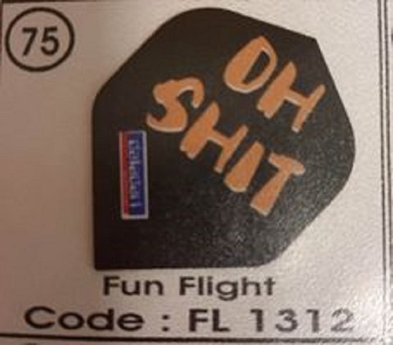 Dart Flights - 10 sets (30 stuks) - 75 micron - Fun Flights 1312 van Dart