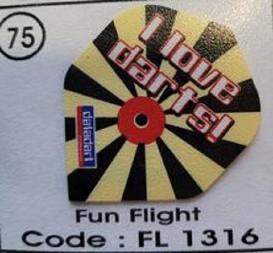 Dart Flights - 10 sets (30 stuks) - 75 micron - Fun Flights 1316 van Dart
