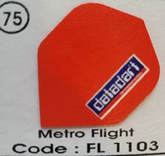Dart Flights - 10 sets (30 stuks) - 75 micron - metro Flights Oranje van Dart