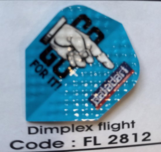 Dart Flights - 10 sets (30 stuks) - Dimplex - Blauw - go go for it