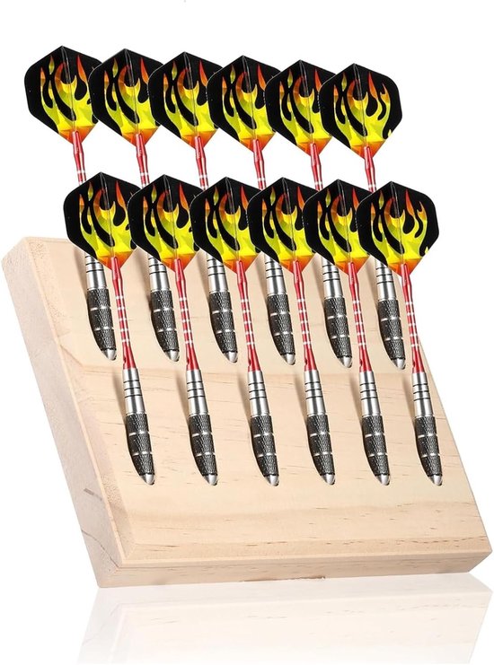 Dart Flights Houder voor 24 Darts - Stevige Stand voor Stalen en Zachte Darts, Gepersonaliseerde Opslagoplossing voor Darts Accessoires