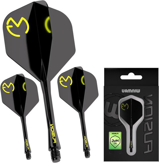 Dart Flights Systeem - Geïntegreerd Vleugel en Schacht - Dartspel Verbeteren - Perfect 90-graden Vleugelontwerp - Intermediate Lengte van Dart