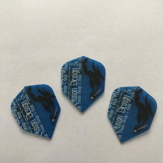 Dart Flights Target Vision Design Blauw 3 stuks van Dart