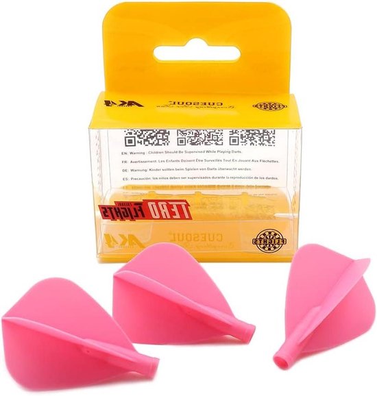 Dart Flights - Vliegels Darts - Precisie Gooien - Vaste 90 Graden Hoek - 3 stuks - Roze