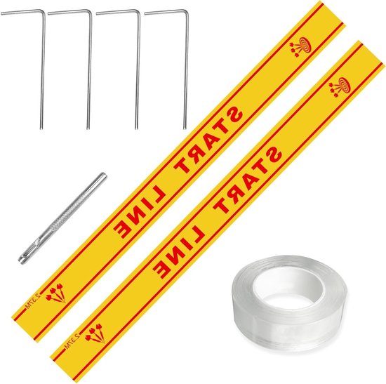 Dart Gooi Lijn en Vloerstickers Set met Zelfklevende Tape en Vloernagels voor Precisie en Stabiliteit van Dart