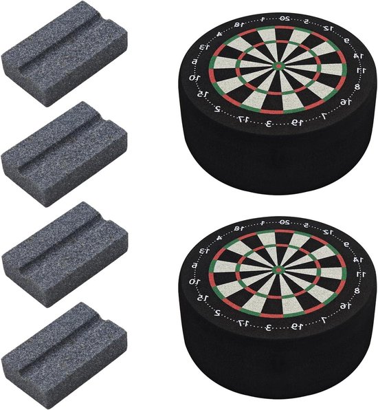 Dart Houders - Dart Dock - Georganiseerde Opslag - Beschermt Tegen Slijtage - Set van 2 - Zwart