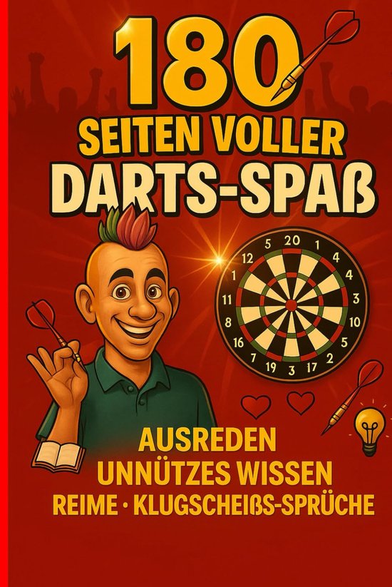 Dart Humor Boek - Grappige Darts Feiten - Dart Avonden - 180 Pagina's Vol - 15x23 cm